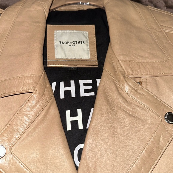 Each other real leather  Jacket - Picture 5 of 10